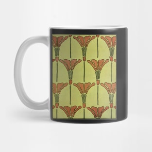 Art Nouveau - style flowers from a 1916 drawing manual Mug